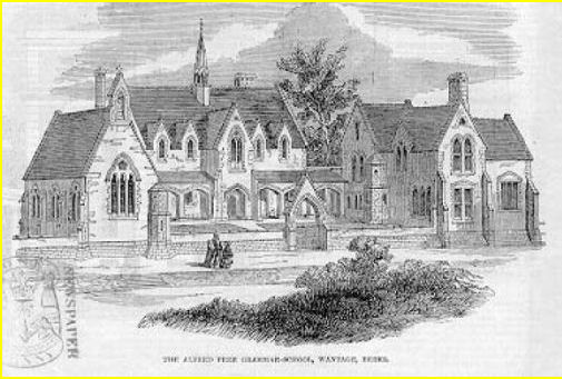 The School's architect was J B Clancy of Reading; this sketch appeared in the Illustrated London Evening News in 1850.